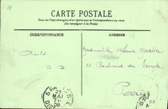 VINTAGE POSTCARD Perspective Deauville on Trouville and the Pier