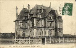 VINTAGE POSTCARD Deauville the Galiffet Villa