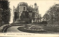 VINTAGE POSTCARD Deauville Villa Dolfus Street of the Villas