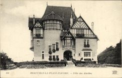 VINTAGE POSTCARD Deauville the Flowered Beach Villa of the Bees