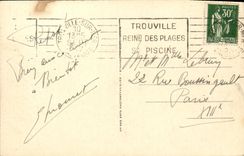 CPA Deauville Plage Fleurie La Terrasse et les Jardins