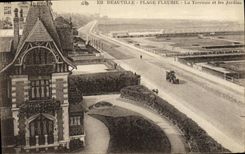 CPA Deauville Plage Fleurie La Terrasse et les Jardins