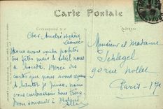 VINTAGE POSTCARD Deauville the Flowered Beach the Terrace seen on Trouville