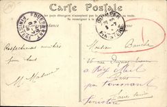 VINTAGE POSTCARD Deauville on Sea Walk of the Beach