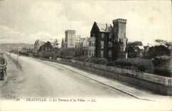 VINTAGE POSTCARD Deauville the Terrace and Villas