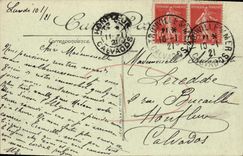 VINTAGE POSTCARD Deauville L Hour of To the Casino