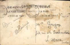 CPA Deauville La Plage Fleurie Les Tennis et le Yacht Club Vue prise du Casino 