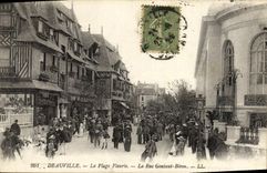 CPA Deauville La Plage Fleurie La Rue Gontaut Brion