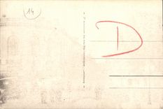 VINTAGE POSTCARD Deauville Flowered Beach Street Gontaut Biron and Tennis