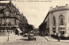 CPA Deauville Plage Fleurie Rue Gontaut Biron