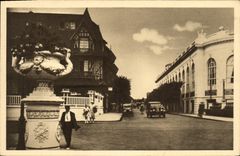 CPA Deauville Plage Fleurie Rue Gontaut Biron