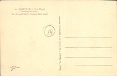 CPA Deauville Plage Fleurie Rue Gontaut Biron