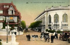 CPA Deauville Plage Fleurie Rue Gontaut Biron Anes