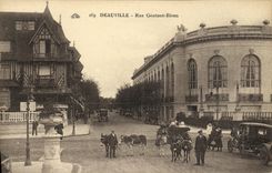 CPA Deauville Rue Gontaut Biron Anes