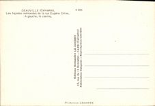 MODERN CARD Deauville the frontages Normans of the street Eugene Agauche Colas the Casino