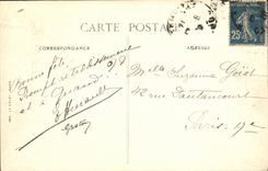 VINTAGE POSTCARD Deauville Street of L Locks Store in Spring