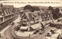 VINTAGE POSTCARD Deauville the Flowered Beach Streets of L Locks and Desired Hoc Towards the Casino Store in Spring