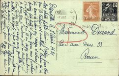 CPA Deauville La Plage Fleurie Rue Desire Le Hoc Magasin au Printemps