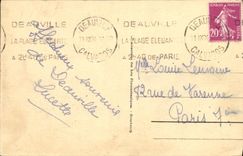 CPA Deauville Plage Fleurie Rue Desire Le Hoc Magasin au Printemps