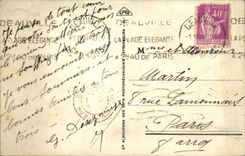 CPA Deauville Plage Fleurie Rue de l Ecluse Normandy Hotel Magasin au Printemps