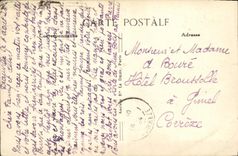 VINTAGE POSTCARD Deauville Street of L locks Magasin in Spring