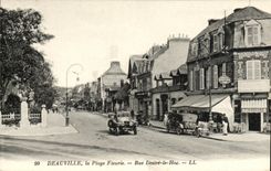 VINTAGE POSTCARD Deauville the Beach Desired Fleure Street Hoc
