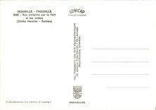 CPM Deauville Trouville Vue aerienne sur le Port et les Jetees