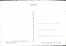 MODERN CARD Deauville Trouville L Entered of the Port Boats