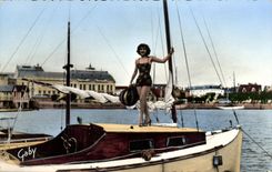 MODERN CARD Trouville Deauville the Port