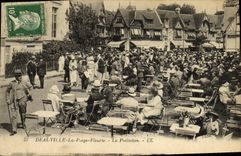 CPA Deauville La Plage Fleurie La Potiniere