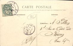 TAPA del mercado de Puteaux de la POSTAL de la VENDIMIA