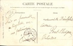 Calle de Suresnes de la POSTAL de la VENDIMIA del puente