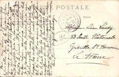 La POSTAL Neuilly sur Seine L de la VENDIMIA entro del festival