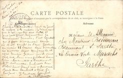 VINTAGE POSTCARD Asnieres the Park of the Town hall Seen from of L Town hall