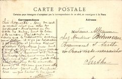 VINTAGE POSTCARD Asnieres Street of Chateaudun and Rue of Buffon