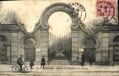CPA Asnieres Entree du Cimetiere des Chiens Velo Cycle Cycliste
