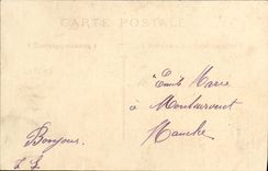 VINTAGE POSTCARD Asnieres the Quay D Asnieres close to the bridge of Clichy floods