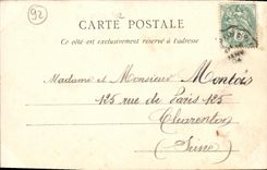 VINTAGE POSTCARD Establishment Buzenval Saint Nicolas Seen from of the Kitchen garden