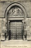 CPA Boulogne sur Seine Portail de l Eglise