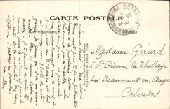 VINTAGE POSTCARD Clamart Military hospital Percy Main entrance