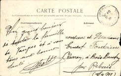 POSTAL Clamart de la VENDIMIA entrado del capital de madera