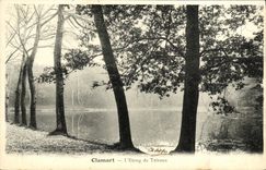 VINTAGE POSTCARD Clamart L Pond of Trivaux
