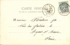 POSTAL Clamart L charca de la VENDIMIA de Trivaux