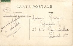 VINTAGE POSTCARD Clamart Pond of Trivaux View