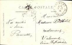 VINTAGE POSTCARD Clichy the Denain Park