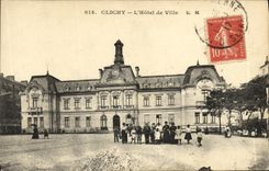 CPA Clichy L Hotel de Ville