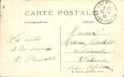 Los bordes de Clichy de la POSTAL de la VENDIMIA del Seine el puerto Barges los barcos