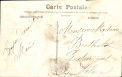 CPA Je pars de Clichy et vous envoie mes Amities Train