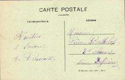 Opinion panoramica de Clichy de la POSTAL de la VENDIMIA del lugar de los festivales