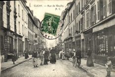 CPA Clichy Rue de Neuilly TOP